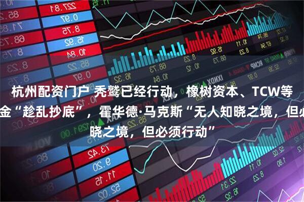 杭州配资门户 秃鹫已经行动，橡树资本、TCW等华尔街基金“趁乱抄底”，霍华德·马克斯“无人知晓之境，但必须行动”