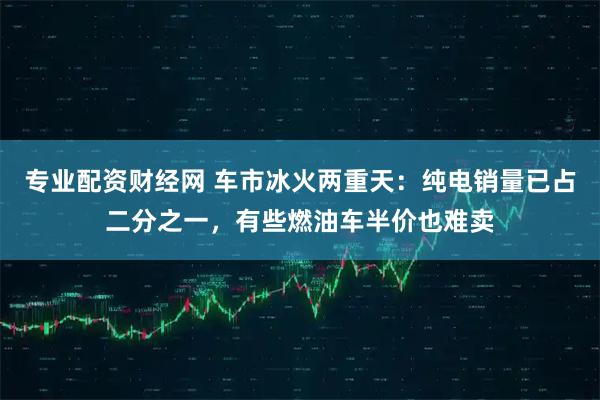 专业配资财经网 车市冰火两重天：纯电销量已占二分之一，有些燃油车半价也难卖